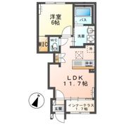 クラシアAの間取り画像