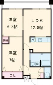 グランドアーク島瀬の間取り画像