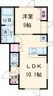 Maison17（メゾンいちなな）の間取り画像