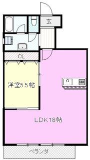 ヒラノマンションの間取り画像