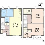 シャンテ鶴江 Cの間取り画像
