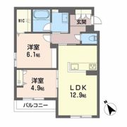 シャーメゾン阿賀中央の間取り画像