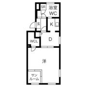 レインボーカーサ内田橋の間取り画像