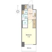 S-RESIDENCE亀島駅前ascent(アセント)の間取り画像