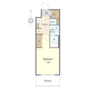 S-RESIDENCE亀島駅前ascent(アセント)の間取り画像