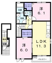 ベルメゾンの間取り画像