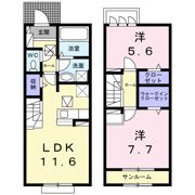 K．Z will Hの間取り画像