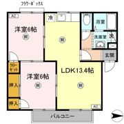 グリーンフィールド B棟の間取り画像