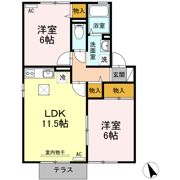 JUN HOUSE A棟の間取り画像