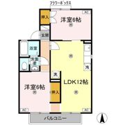 栗林セントラルコーポ A棟の間取り画像