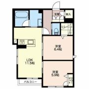セレナヴィラ中川の間取り画像