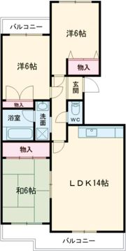 ヴィラ小鷹野の間取り画像