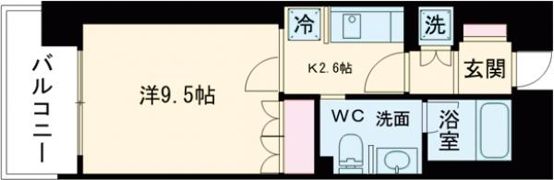 リーガル神戸三宮フラワーロードの間取り画像