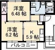 グランジュール上宇部の間取り画像