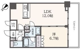 フェルテ中野の間取り画像