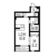 シャルマンヴィラ吉岡の間取り画像