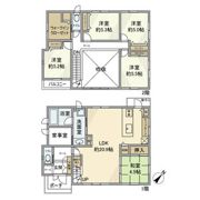 平岡町新在家戸建の間取り画像