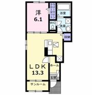 ライラック Bの間取り画像