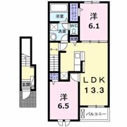 ライラック Bの間取り画像