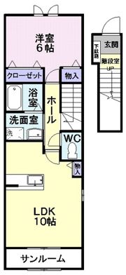 メゾンSAKURAドゥの間取り画像