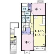 ハートダイアリーAの間取り画像