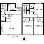 十日市アパートの間取り画像