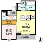 セレスティア西荘 WESTの間取り画像