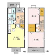 コン アモーレ Aの間取り画像