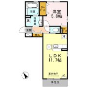 ライジングサンⅢの間取り画像
