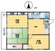 コーポ オオモトⅡの間取り画像