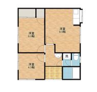 南ヶ丘ハイツの間取り画像