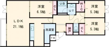 リアライズ松陰Ⅵの間取り画像
