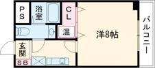 ニューバーリヤ学院坂の間取り画像