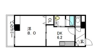 クオリア上街 鷹城館の間取り画像