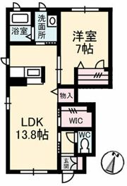 ファミーユ北大河の間取り画像