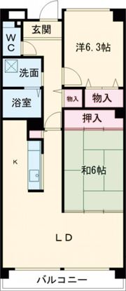 クリスタルコート清荒神の間取り画像