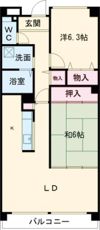 クリスタルコート清荒神の間取り画像