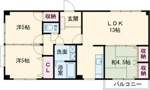 リリーフ浅川Ⅱの間取り画像