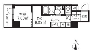 グランパセオ清澄白河Ⅱの間取り画像