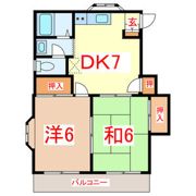 エクシード北越谷の間取り画像