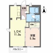 シャーメゾンしらゆり Cの間取り画像