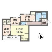 ラ・ヴィ市川の間取り画像