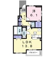 オプスSANJYO Ⅰの間取り画像