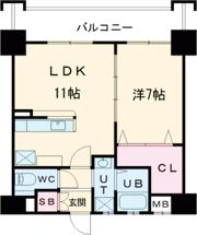 レジデンス東櫛原の間取り画像