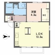 T．クレマチス・新保 B棟の間取り画像