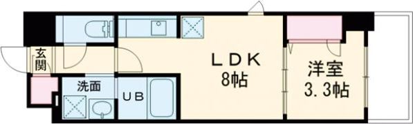 S-RESIDENCE城南通りabreastの間取り画像