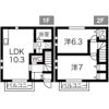 ロイヤルハイツ六番館の間取り画像