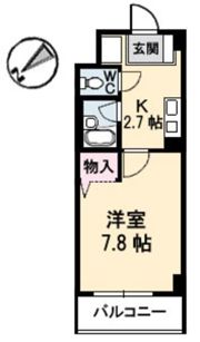 JRBハイツ横川の間取り画像