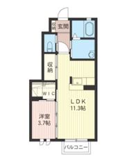 クレシア Bの間取り画像