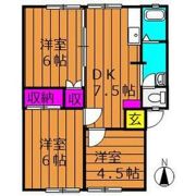 コーポサンライトの間取り画像
